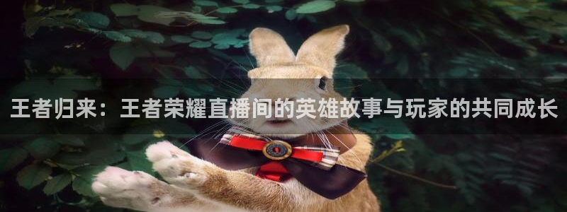 so米体育直播足球直播：王者归来：王者荣耀直播间的英雄故事与玩家的共同成长