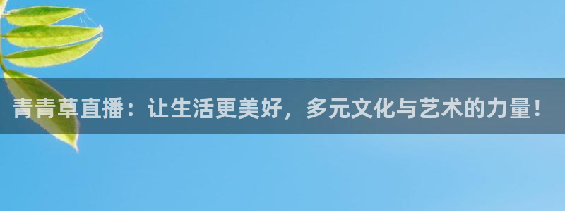 nba直播so米：青青草直播：让生活更美好，多元文化与艺术的力量！